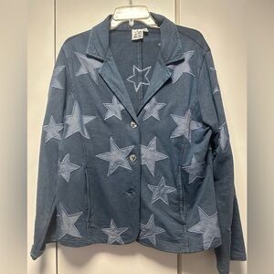 Parsley & Sage Blue Star Blazer